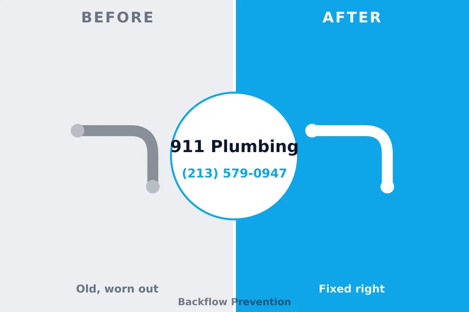 Before and after: plumbing repair Elgin, MN